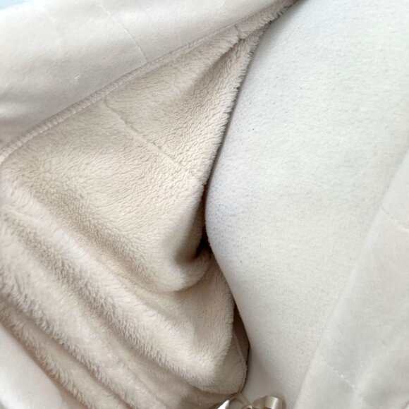 Daydream By Berkshire Home Womens Plush Robe Belted Cream Beige Size Large NWT - Picture 8 of 11